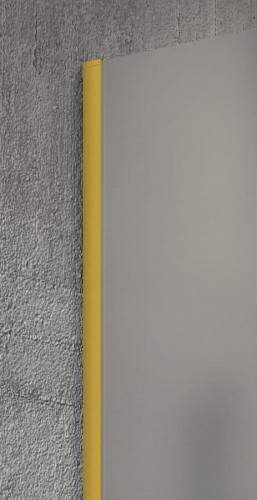VARIO GOLD MATT jednoczęściowa kabina przysznicowa Walk-In, montaż przy ścianie, szkło czyste, 1400 mm #2