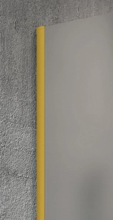 VARIO GOLD MATT jednoczęściowa kabina przysznicowa Walk-In, montaż przy ścianie, szkło czyste, 1400 mm #2