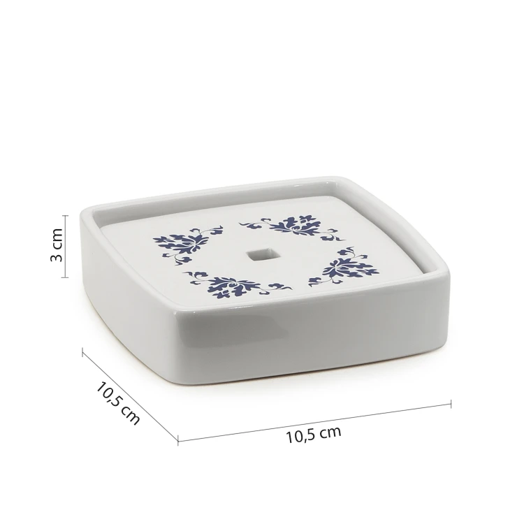 Rysunek techniczny - CIXI mydelniczka, porcelana, niebieski/biały