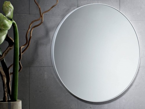 Lustro okrągłe w plastikowej ramie ø 60 cm, biały #2