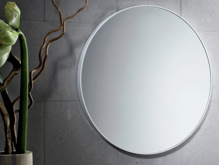 Lustro okrągłe w plastikowej ramie ø 60 cm, biały #2