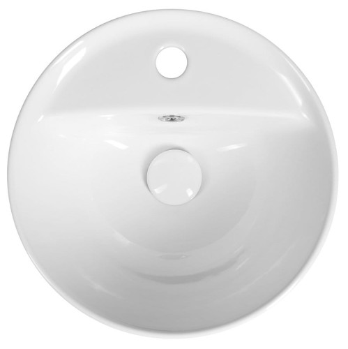 YUVA umywalka ceramiczna wpuszczana, Ø 38cm, biały #2