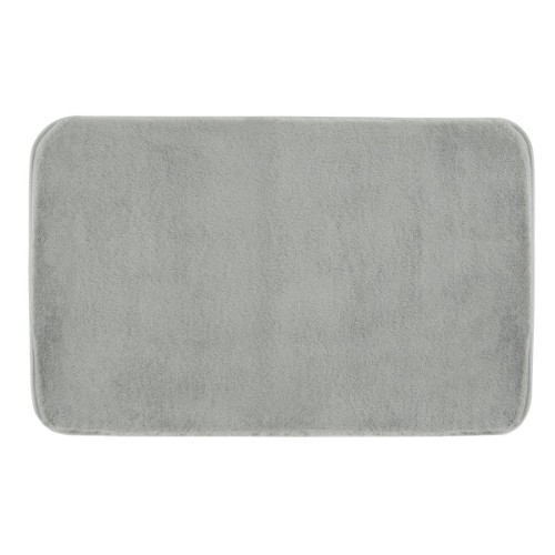 FUZZY dywanik łazienkowy, 50x80cm, 100% polyester, antypoślizgowa, szary