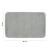 Rysunek techniczny - FUZZY dywanik łazienkowy, 50x80cm, 100% polyester, antypoślizgowa, szary