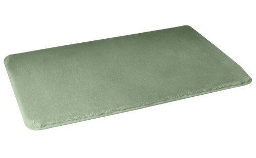FUZZY dywanik lazienkowy, 50x80cm, 100% polyester, antypoślizgowa, zielony