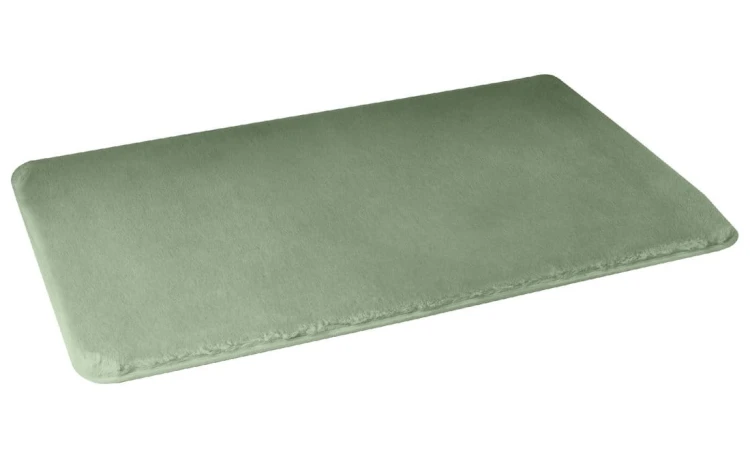 FUZZY dywanik lazienkowy, 50x80cm, 100% polyester, antypoślizgowa, zielony