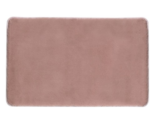FUZZY dywanik łazienkowy, 50x80cm, 100% polyester, antypoślizgowa, różowy