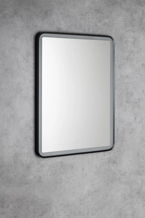 SWIDA lustro z oświetleniem LED 60x80cm, czujnik dotykowy, ściemnialne, czarny mat #2