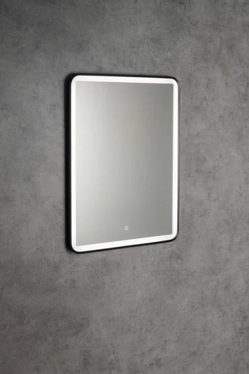 SWIDA lustro z oświetleniem LED 60x80cm, czujnik dotykowy, ściemnialne, czarny mat #3