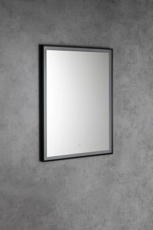 CORNA lustro z oświetleniem LED 60x80cm, czujnik dotykowy, ściemnialne, czarny mat #3