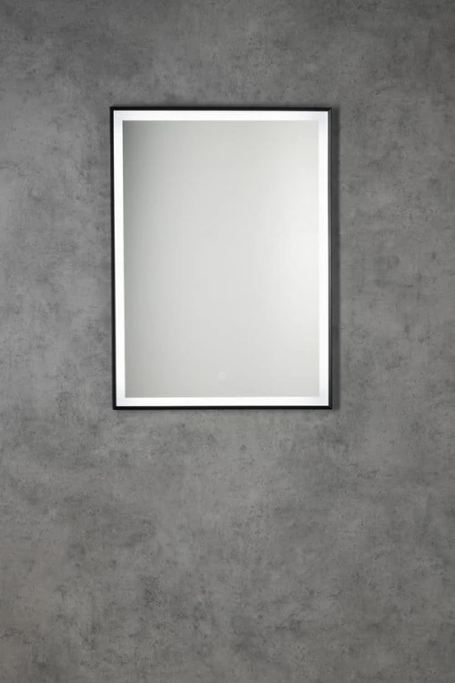 CORNA lustro z oświetleniem LED 60x80cm, czujnik dotykowy, ściemnialne, czarny mat #4