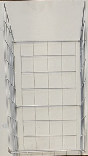 Druciany kosz na bieliznę, 430x500x250mm, chrom