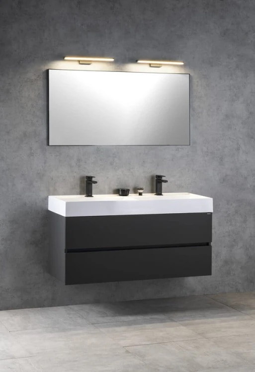 ODETTA szafka umywalkowa 118x50x43,5cm, antracyt mat #4