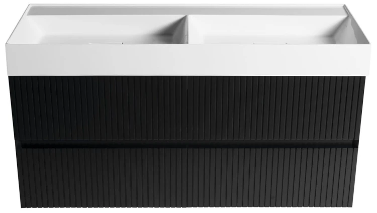 FILENA szafka umywalkowa 118x51,5x43cm, czarny mat strip #3