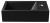 AMAROK umywalka kompozytowa 40x22cm, czarny mat, bateria z prawej strony #2
