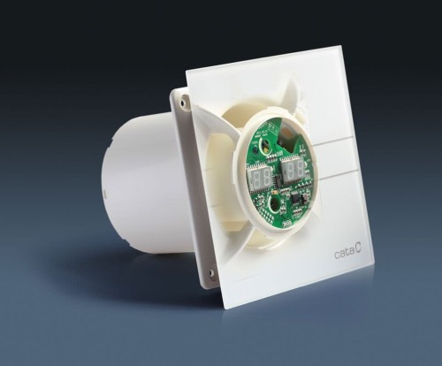E-100 GTH wentylator łazienkowy osiowy z automatem, 4W/8W, wylot 100mm, biały #2