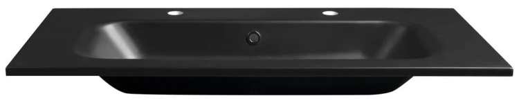 SIDRA umywalka kompozytowa podwójna 101x46cm, czarny mat #2