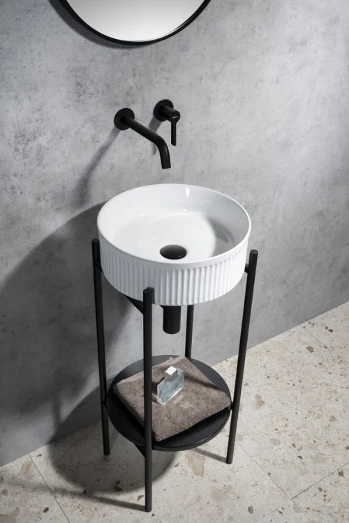 ICONIC bateria umywalkowa podtynkowa, dwuelementowa, czarny mat #3