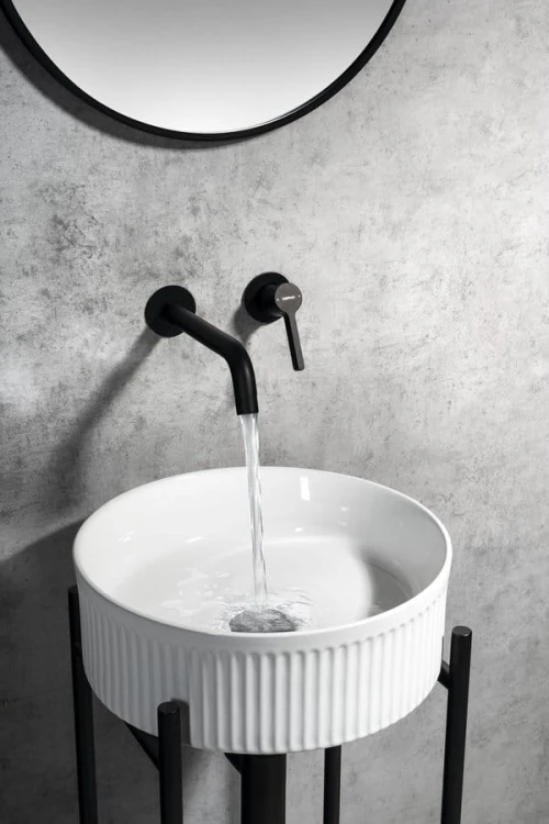 ICONIC bateria umywalkowa podtynkowa, dwuelementowa, czarny mat #4