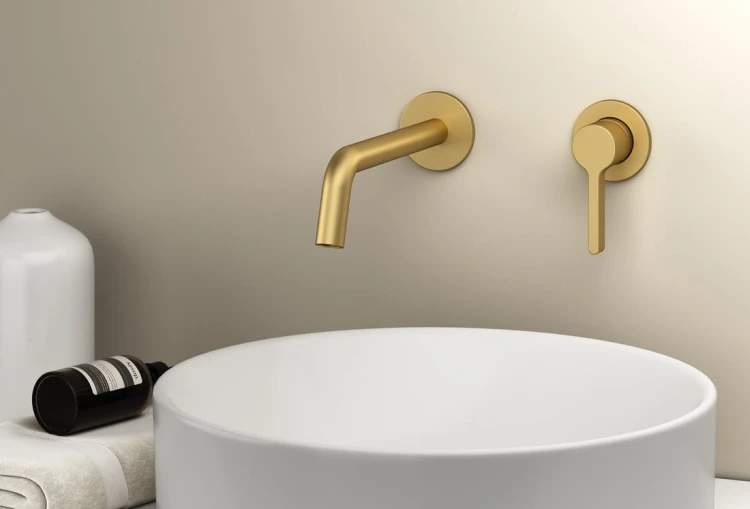 ICONIC bateria umywalkowa podtynkowa, dwuelementowa, złoty mat #2