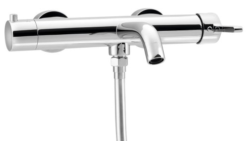 ICONIC bateria wannowa ścienna, chrom
