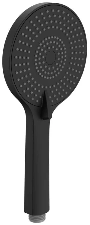 Słuchawka prysznicowa z masażem, 3 tryby, silikonowe dysze, Ø 120 mm, ABS/czarny mat