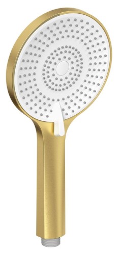 Słuchawka prysznicowa z masażem, 3 tryby, silikonowe dysze, średnica 120mm, ABS/złoto mat