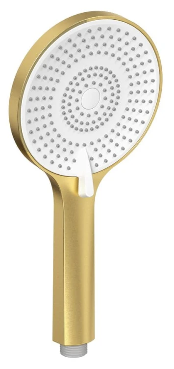 Słuchawka prysznicowa z masażem, 3 tryby, silikonowe dysze, średnica 120mm, ABS/złoto mat