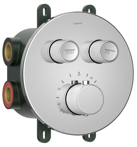 SMART SELECT bateria prysznicowa termostatyczna podtynkowa, box, 2 wyjścia, chrom