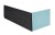 COUVERT obudowa czołowa lewa 180x52cm, czarny mat