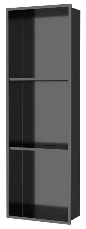DENBO półka wpuszczana, 270x810mm, stal nierdzewna, gun metal #3