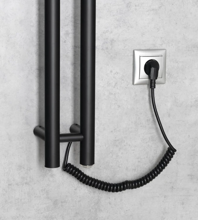 PAPINADO elektryczna suszarka na ręczniki, 109x1200mm, 40W, czarny mat #3