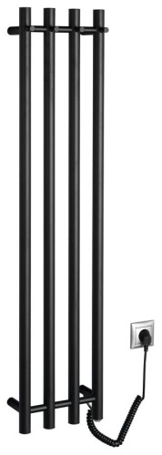 PAPINADO elektryczna suszarka na ręczniki, 263x1200mm, 85W, czarny mat