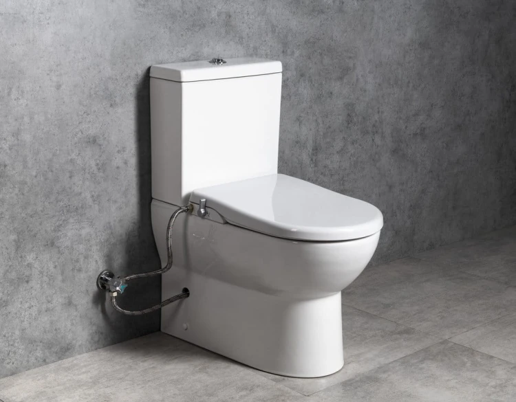 JALTA kompakt WC z deską bidetową Clean Star, Rimless, odpływ pionowy/poziomy, biały #3