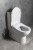 JALTA kompakt WC z deską bidetową Clean Star, Rimless, odpływ pionowy/poziomy, biały #4