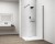 ESCA BLACK MATT jednoczęściowa kabina przysznicowa Walk-In, montaż przy ścianie, szkło czyste, 1400 mm