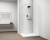 ESCA WHITE MATT jednoczęściowa kabina przysznicowa Walk-In, montaż przy ścianie, szkło czyste, 1500 mm