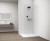 ESCA WHITE MATT jednoczęściowa kabina przysznicowa Walk-In, montaż przy ścianie, szkło czyste, 700 mm #3