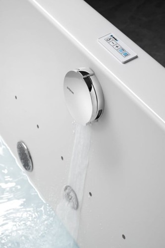 Zestaw wannowy z odpływem, mechanizmem bovdena, długość 1200mm, korek 72mm, chrom #2