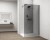 ESCA BLACK MATT jednoczęściowa kabina przysznicowa Walk-In, montaż przy ścianie, szkło dymione, 1400 mm