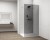 ESCA WHITE MATT jednoczęściowa kabina przysznicowa Walk-In, montaż przy ścianie, szkło dymione, 700 mm