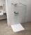 ESCA BLACK MATT jednoczęściowa kabina przysznicowa Walk-In, szkło czyste, 1500 mm