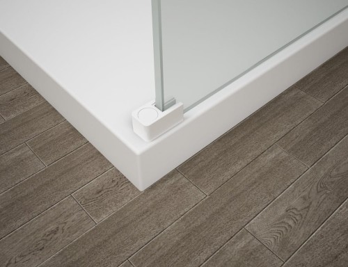 ESCA WHITE MATT jednoczęściowa kabina przysznicowa Walk-In, szkło czyste, 1000 mm #2