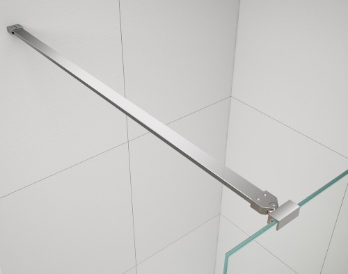 ESCA CHROME jednoczęściowa kabina przysznicowa Walk-In, szklo dymione, 1400 mm #2