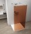 ESCA CHROME jednoczęściowa kabina przysznicowa Walk-In, szkło Marron, 1400 mm