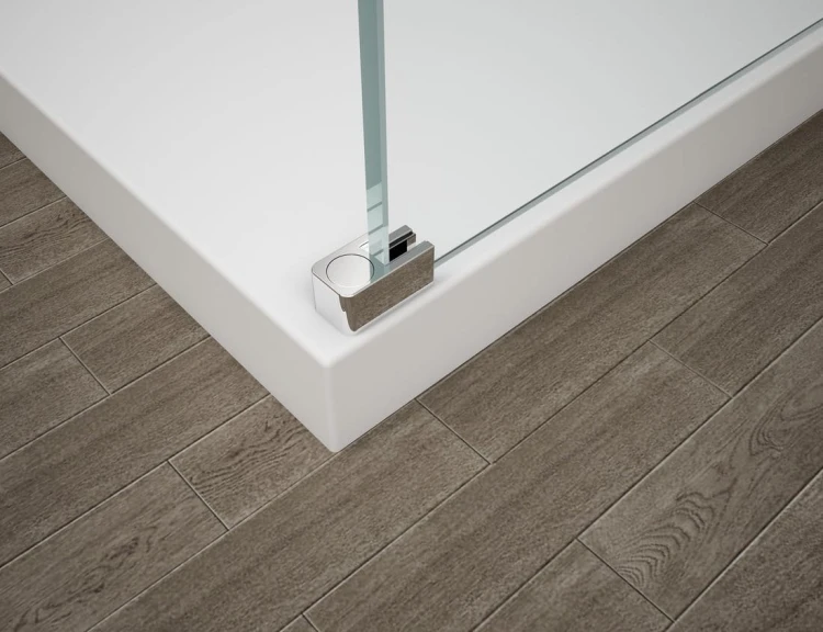 ESCA CHROME jednoczęściowa kabina przysznicowa Walk-In, szkło Marron, 1500 mm #2