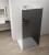 ESCA WHITE MATT jednoczęściowa kabina przysznicowa Walk-In, szklo dymione, 1100 mm