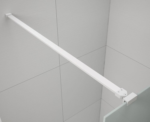ESCA WHITE MATT jednoczęściowa kabina przysznicowa Walk-In, szkło Flute, 1500 mm #2