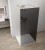 ESCA GOLD MATT jednoczęściowa kabina przysznicowa Walk-In, szklo dymione, 1400 mm