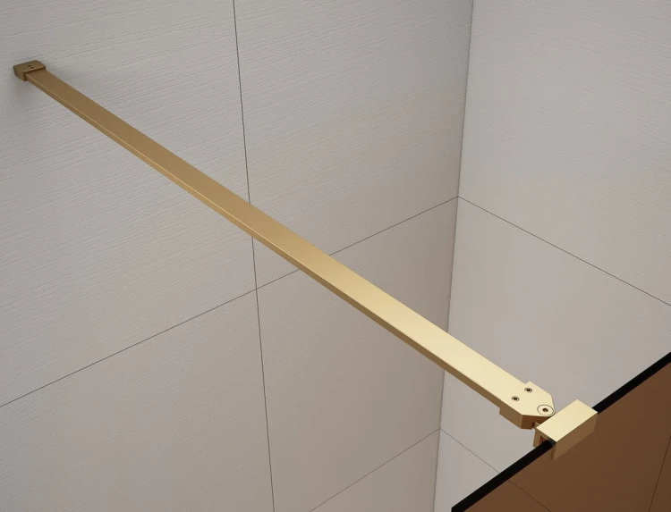 ESCA GOLD MATT jednoczęściowa kabina przysznicowa Walk-In, szklo dymione, 1500 mm #3